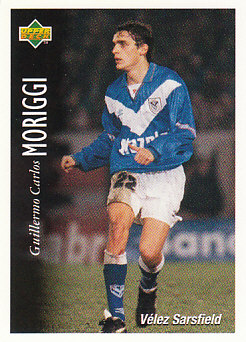 Guillermo Carlos Moriggi Velez Sarsfield 1995 Upper Deck Futbol Argentina #87